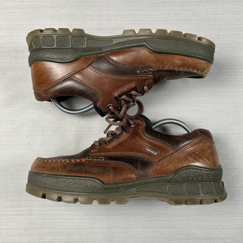 Ecco Track II Low Gore-Tex Mens Size EU 42 Brown Leather Waterproof Hiking Shoes